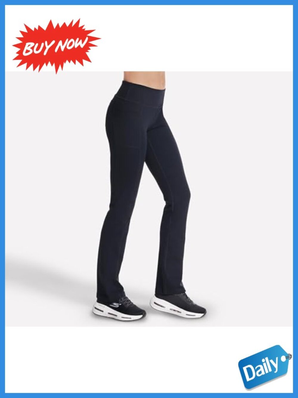 GO WALK OG Nylon Spandex Sweatpants Athletic Fit Pull On Womens Active - Picture 2 of 5